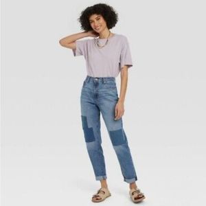 Universal Thread High Rise Patchwork Boyfriend Jean's NWT